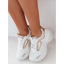 Sneakersy damskie na platformie CELESTIC białe FashionStreet ZY0817