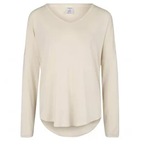 Dámske pyžamové tričko QS6143E-101 slonovinová - Calvin Klein