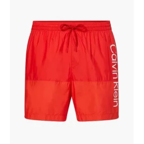 Pánske kúpacie kraťasy - KM00729 XNL - červená - Calvin Klein