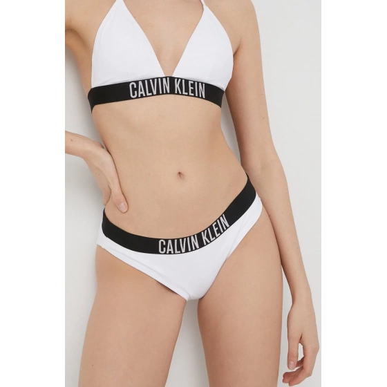 Dámske plavkové nohavičky KW0KW01859 YCD biele - Calvin Klein