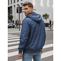 Kurtka męska przejściowa dwustronna niebieska FashionStreet TX4984