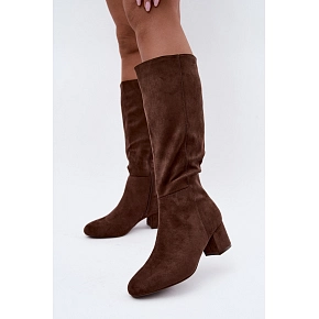 Dámske čižmy HY62-8131 hnedé - FashionStreet Dámske čižmy HY62-8131 hnedé - FashionStreet