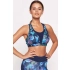 Dámska športová podprsenka 35245 Tmavomodrá vzor mix - Henderson ladies