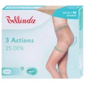 Dámske formujúce pančuchové nohavice 3 ACTIONS 25 deň Čierna - BELLINDA
