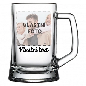 Personalizovaná pivní sklenice s fotografií Personalizovaná pivní sklenice s fotografií
