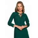 Dámske šaty S325 Tmavozelené - Stylove