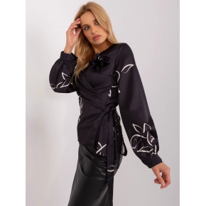 Dámska blúzka LK BZ 509423.22 Čierna vzor - FPrice