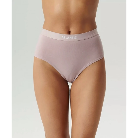 Dámske nohavičky 3PACK Maxi Sport 3CLP-009 Čierna/sivá/púder ružová - Atlantic