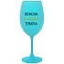 DEDKOVA TEKUTÁ TERAPIA - tyrkysový pohár na víno 350 ml