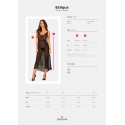 Elegantná košieľka Estiqua long chemise - Obsessive
