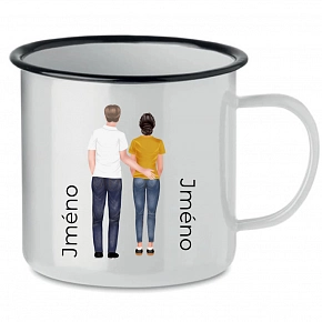 Personalizovaný retro plecháček s párem Personalizovaný retro plecháček s párem