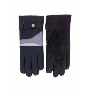 Pánske rukavice RS-081 čierna so šedou - Yoclub