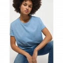 Dámske tričko Alina C Tee 1013387 5124 Jeans modrá - Mustang