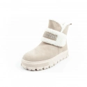 Dámske zimné členkové topánky LCJ-25-01-3739L Béžová s ecru - Lee Cooper