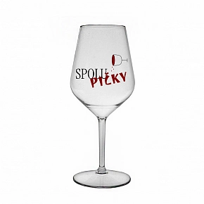 SPOLUPIČKY - čirá nerozbitná sklenice na víno 470 ml SPOLUPIČKY - čirá nerozbitná sklenice na víno 470 ml