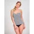 Dámsky vrchný diel plaviek Tankiny Anya Stripe SW0891 Čierno-biela - Panache