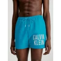 Pánske stredné plavecké šortky so sťahovacou šnúrkou KM0KM00794 CVZ sv. modrá - Calvin Klein