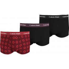Pánske boxerky 3Pack 000NB3055A I1Z červené/čierne - Calvin Klein