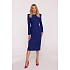 Dámske ceruzkové šaty S412 tmavo modré - Stylove