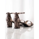 Dámske sandále so zvieracím motívom na širokom podpätku P59736 - GOODIN