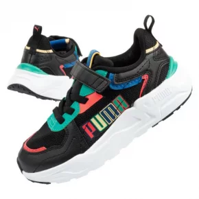 Detské športové topánky Trinity Jr 395463 02 Čierna mix - Puma