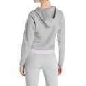 Mikina s kapucňou QS5667E šedo-ružová - Calvin Klein