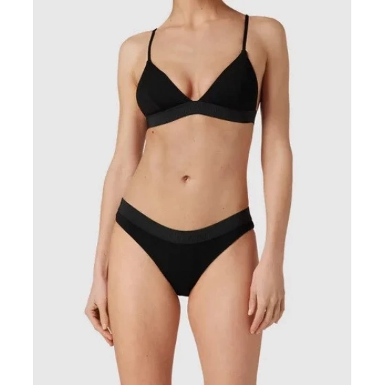 Dámsky vrchný diel plaviek KW02029 BEH čierna - Calvin Klein