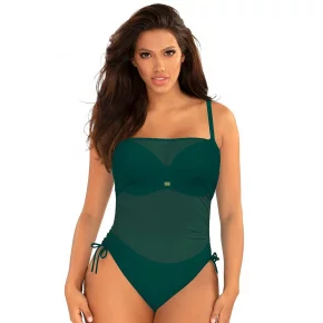 Jednodielne plavky S1093V1 Fashion24 zelené- Self