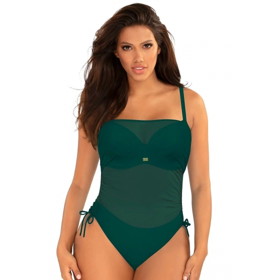 Jednodielne plavky S1093V1 Fashion24 zelené- Self